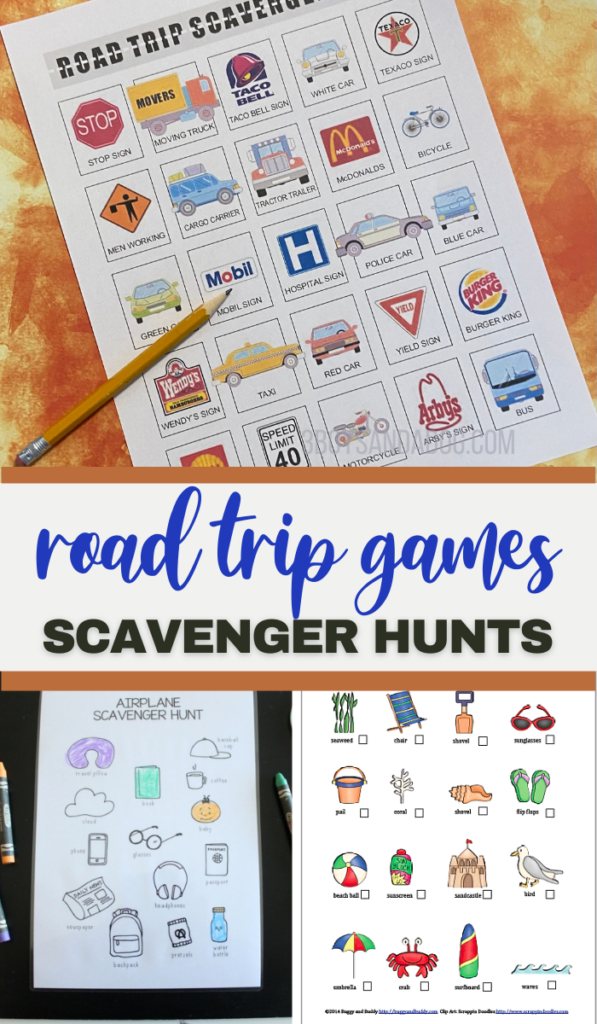 Car Scavenger Hunt Printable Games - 3 Boys and a Dog