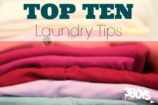 Top Ten Tips for Getting Laundry Done
