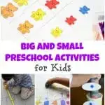 Big and Small Preschool Activities for Kids