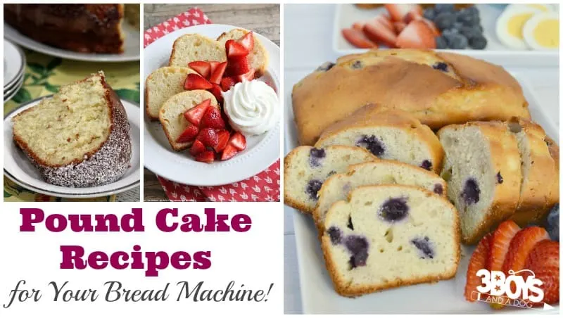 Delicious Bread Machine Pound Cake Recipes