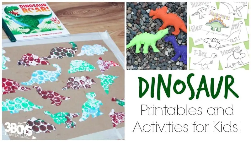 Dinosaur Printables and Activities for Kids