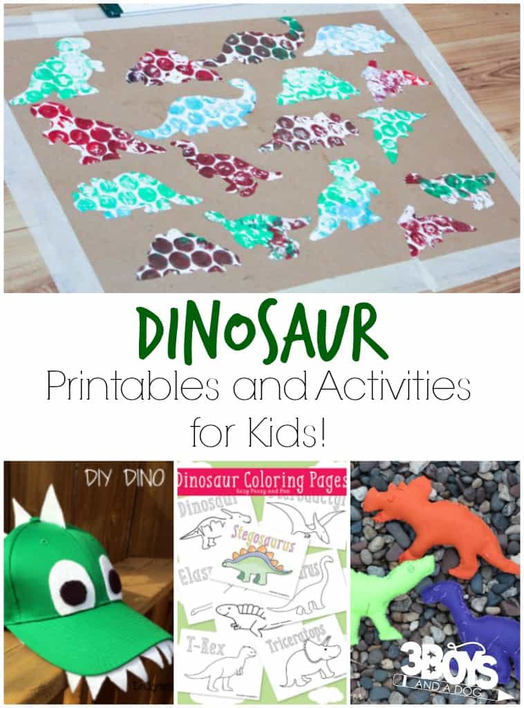 Dinosaur Printables and Activities