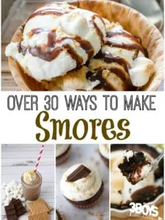 over 30 ways to make smores