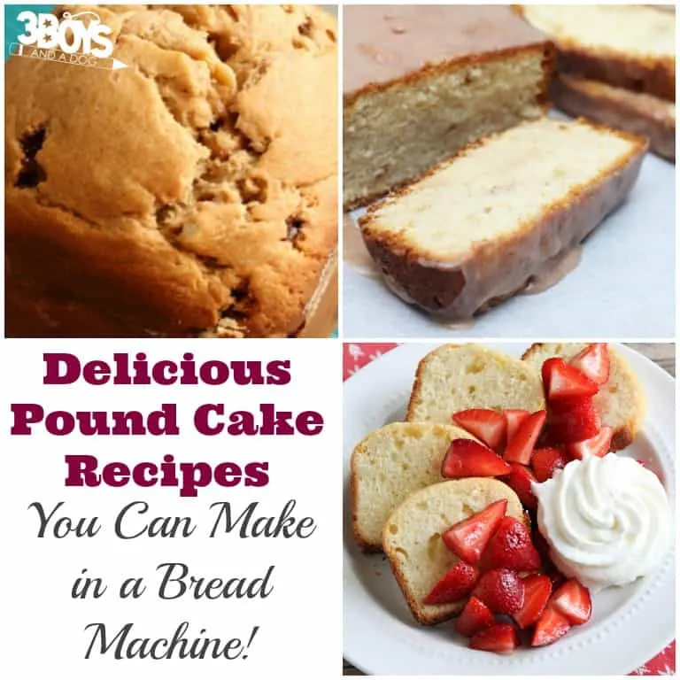 Pound Cake Recipes for the Bread Machine