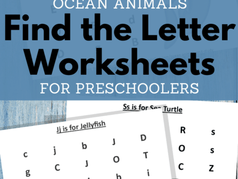 find the letter ocean animals worksheets