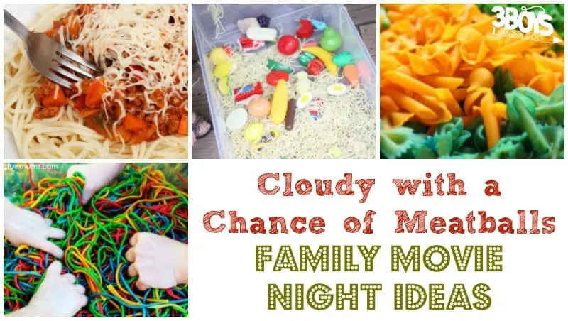 Cloudy with a Chance of Meatballs Family Movie Night Ideas