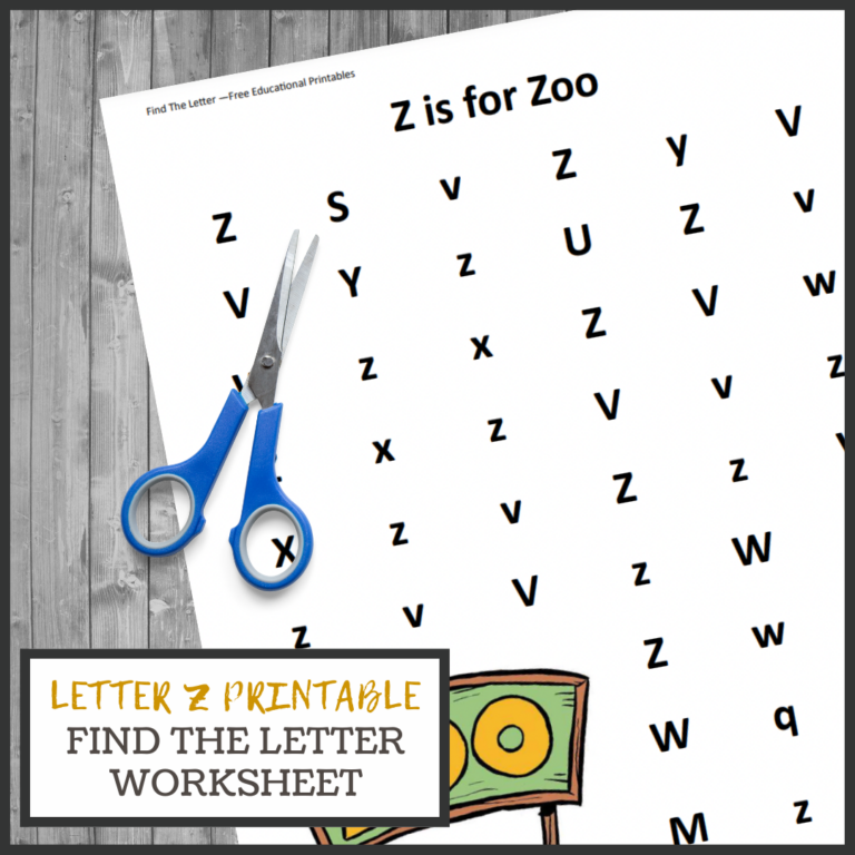 Find the Letter: Z is for Zoo