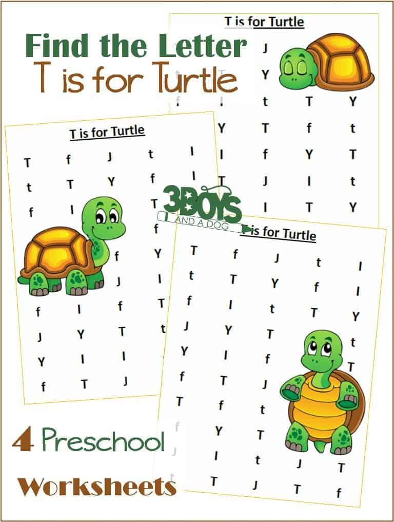 Find the Letter: T is for Turtles