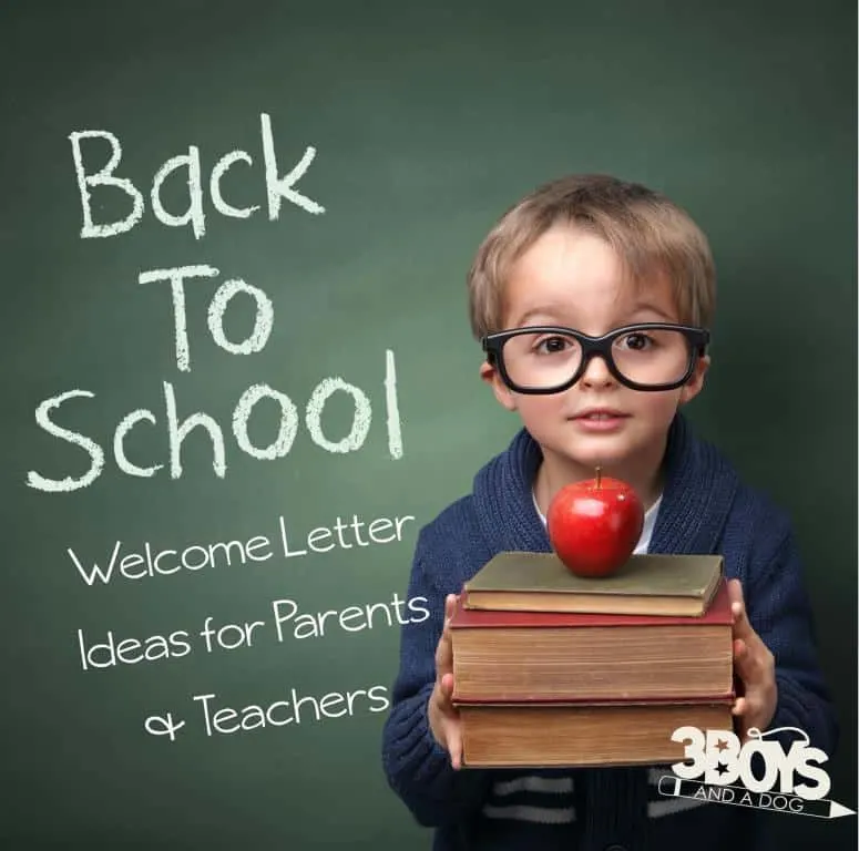 Back to School Welcome Letter Ideas