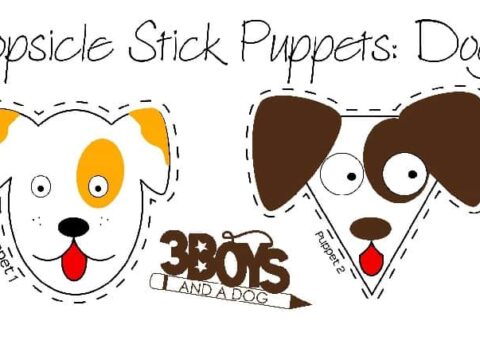 printable popsicle stick doggy puppets