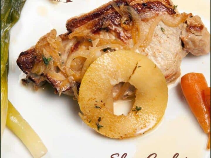 slow cooker apple and pork chops