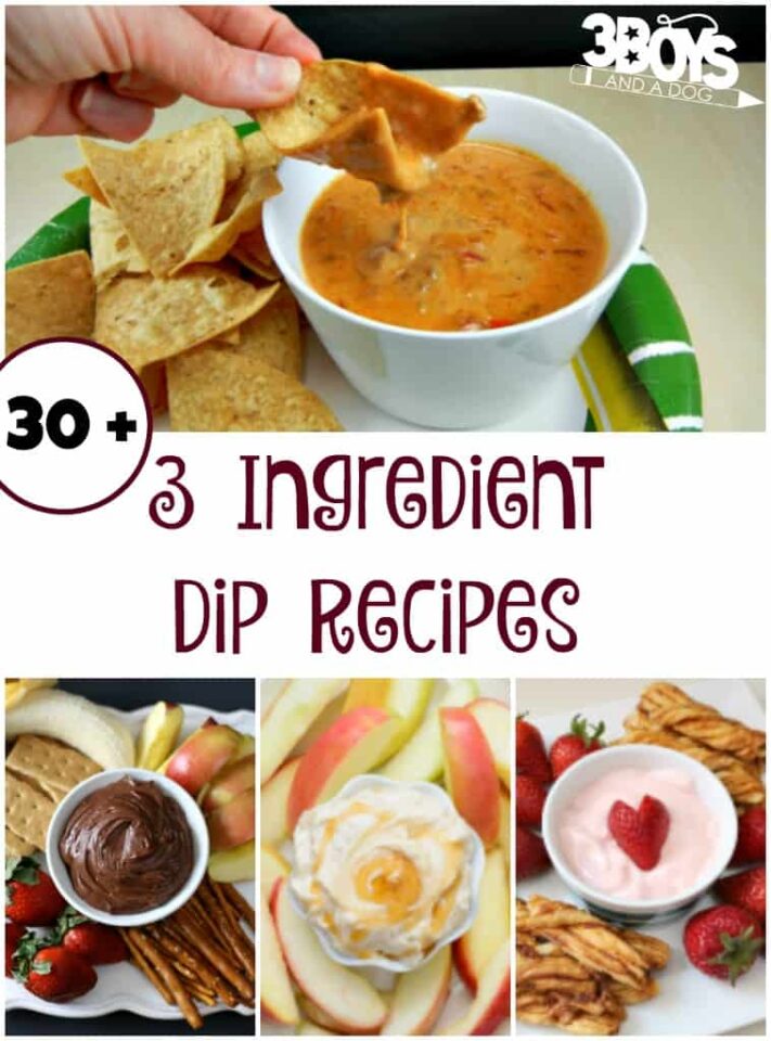 Over 30 3 Ingredient Dips - 3 Boys and a Dog