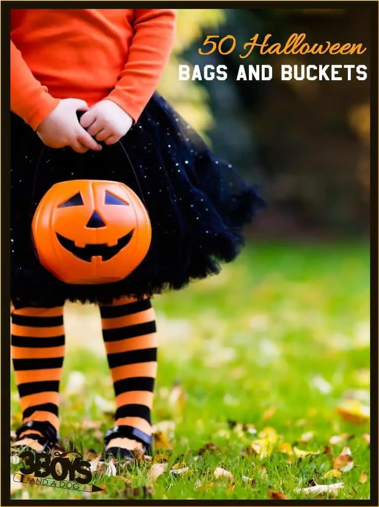 50 Halloween Trick-Or-Treat Bags and Buckets