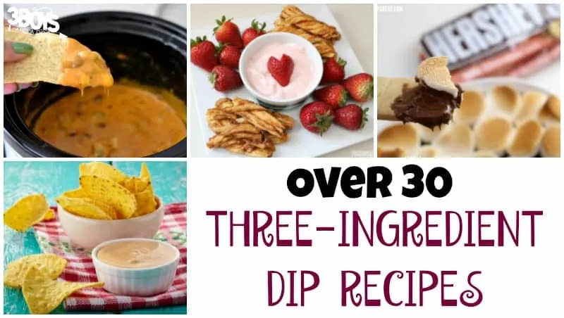 Over 30 Three Ingredient Dip Recipes