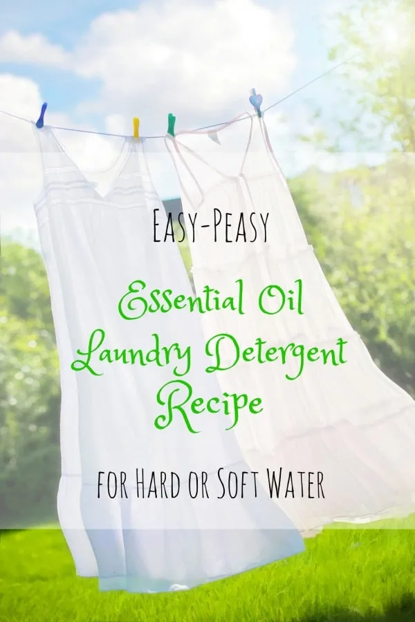 essential oil laundry detergent recipe