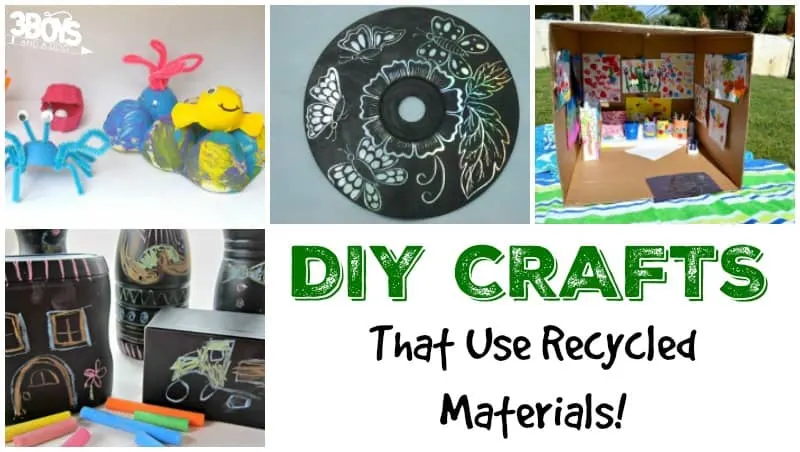 DIY Kids Crafts That Use Recycled Materials