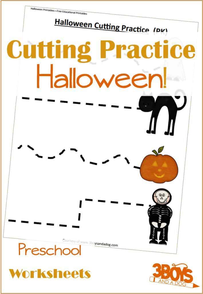 Halloween Cutting Activities | Printable Cutting Practice ...
