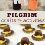 over 25 pilgrim crafts and activities to help kids learn about Thanksgiving