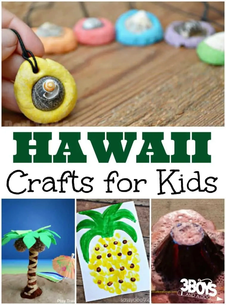 Hawaii Crafts for Kids - 3 Boys and a Dog