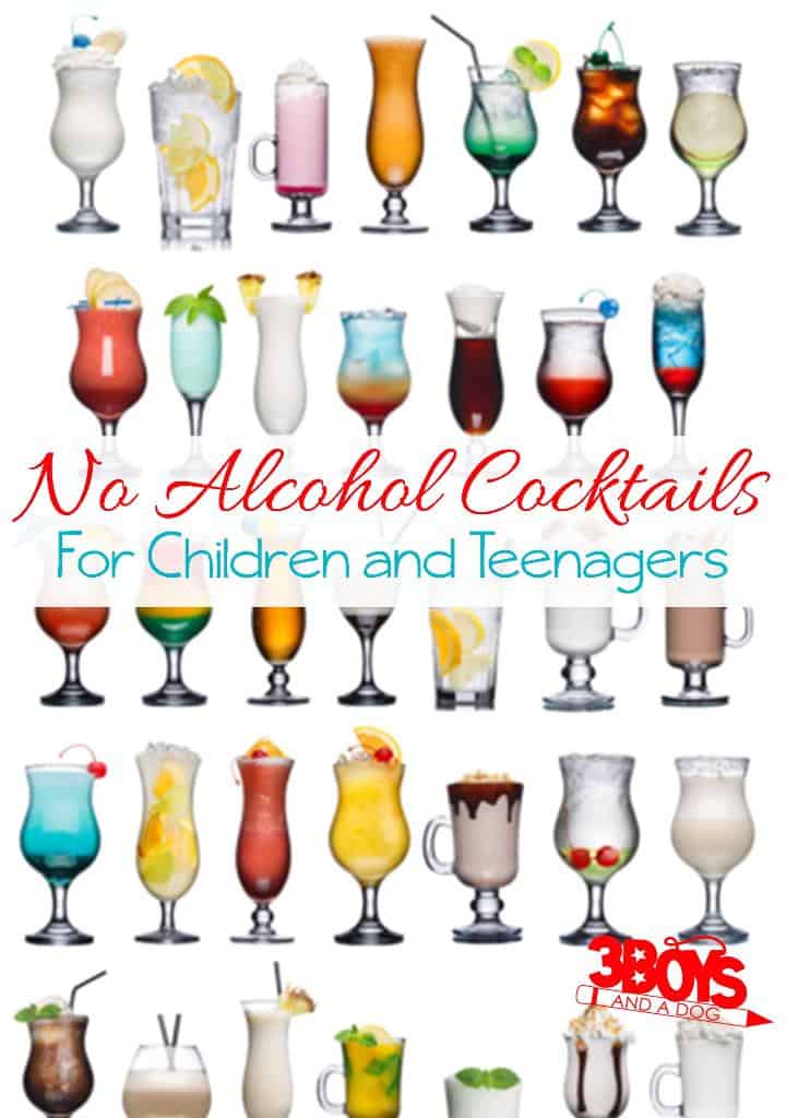 No Alcohol cocktails for children and teenagers