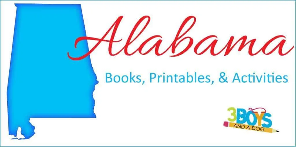 ALabama books printables crafts and activities for kids