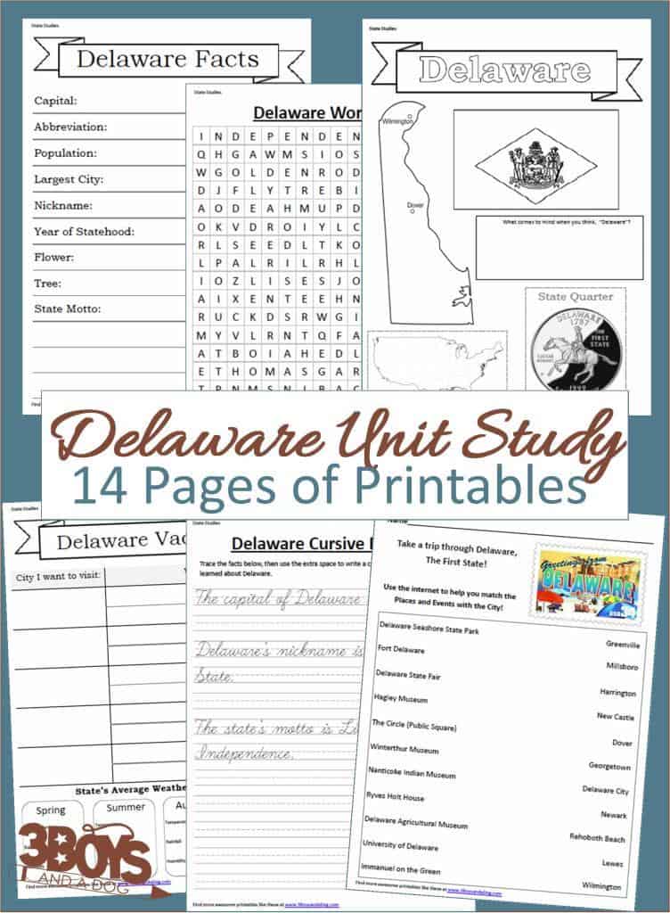 Delaware State Unit Study