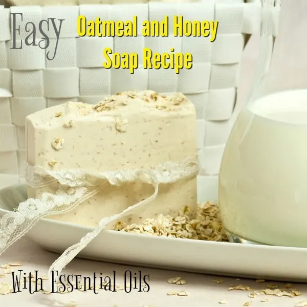 Soap doesn't have to be hard to make, especially if you use a soap base! Use this essential oil soap recipe to make a healthy, great-smelling oatmeal and honey soap recipe that your family will love!