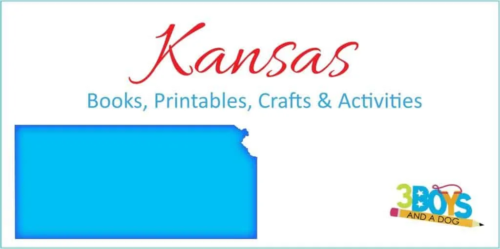 Kansas State Unit STudy Books Crafts Printable and more