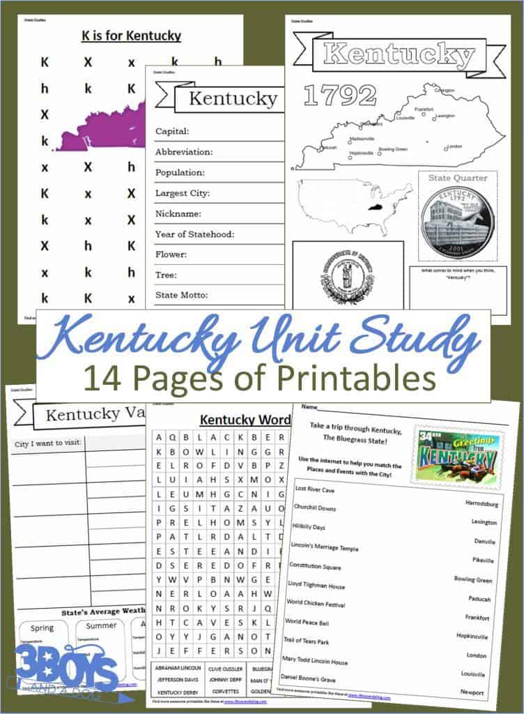 Kentucky State Unit Study
