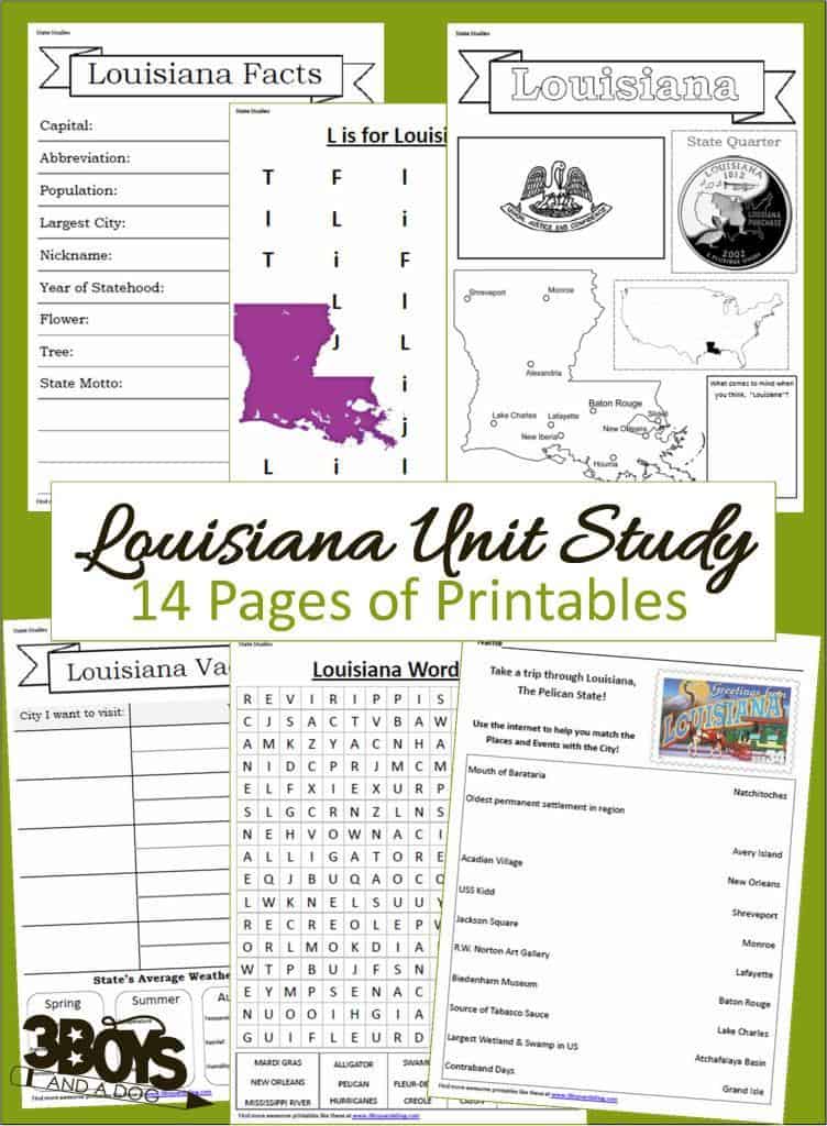 Louisiana State Unit Study