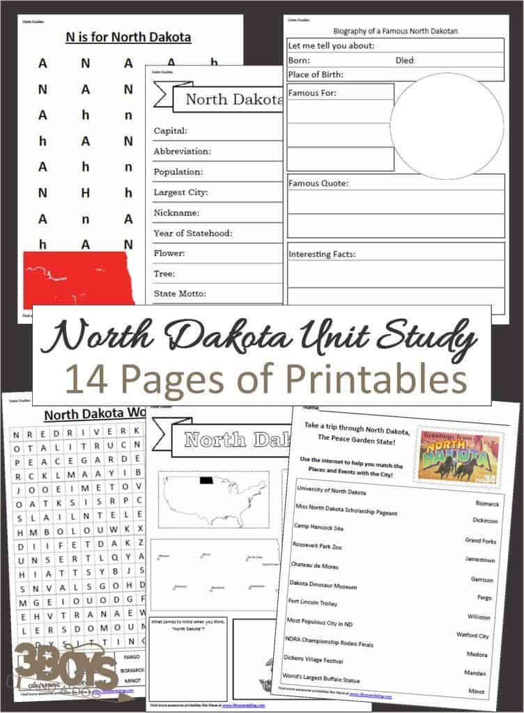 North Dakota State Unit Study