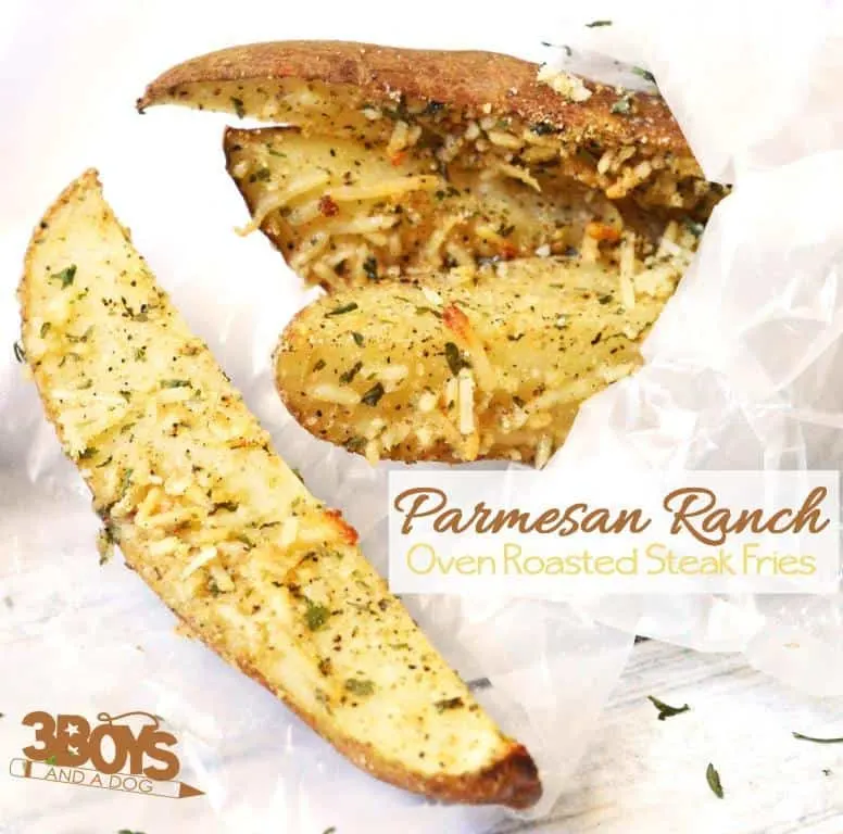 Oven Roasted Parmesan Ranch Steak Fries Recipe