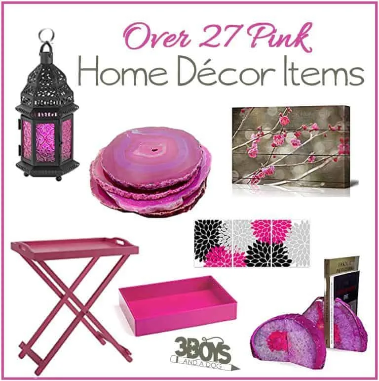 Over 27 Hot Pink or Pink Yarrow home decor items