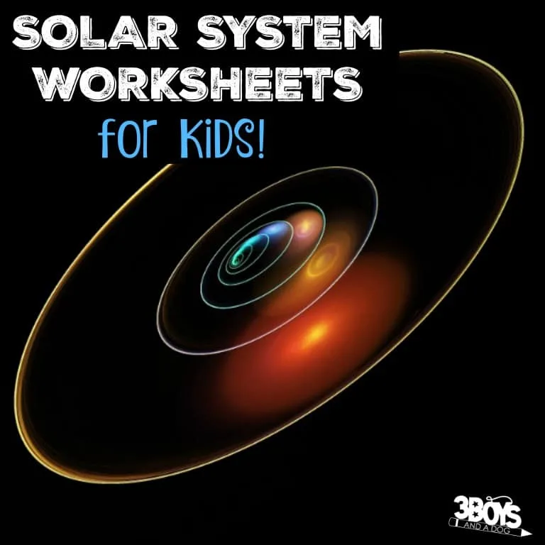 Printable Solar System Worksheets for Kids