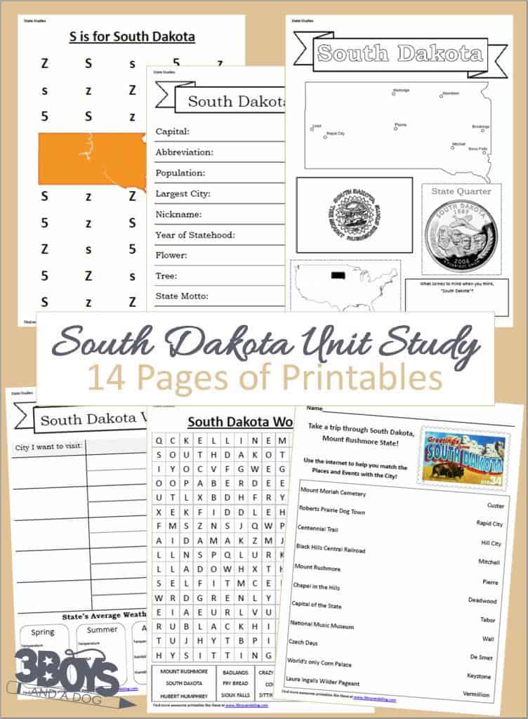 South Dakota State Unit Study