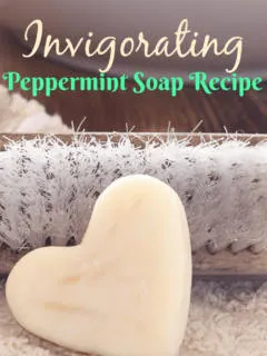 Try this simple, easy-to-do, peppermint soap recipe to make invigorating soap perfect for gifts! A fun way to use essential oils in a non-traditional way!