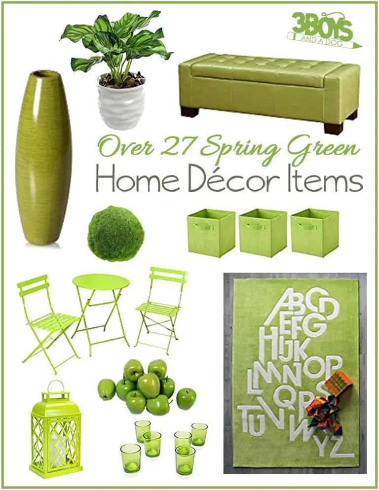 Pantone's Color of the Year for 2017, Greenery, is a beautiful way to bring the outdoors in! Here are 27 accent piece ideas for livening up your home decor.