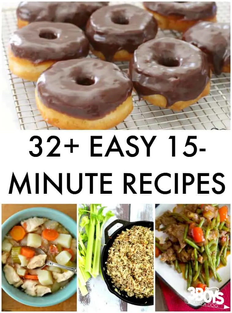 Over 32 Easy 15-Minute Recipes