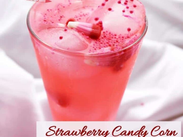 Strawberry Candy Corn Mocktails for Kids