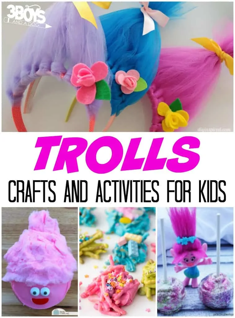 Trolls Crafts and Activities for Kids
