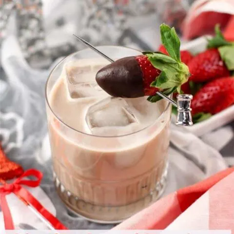 Chocolate Covered Strawberries Mocktail Drink for Kids