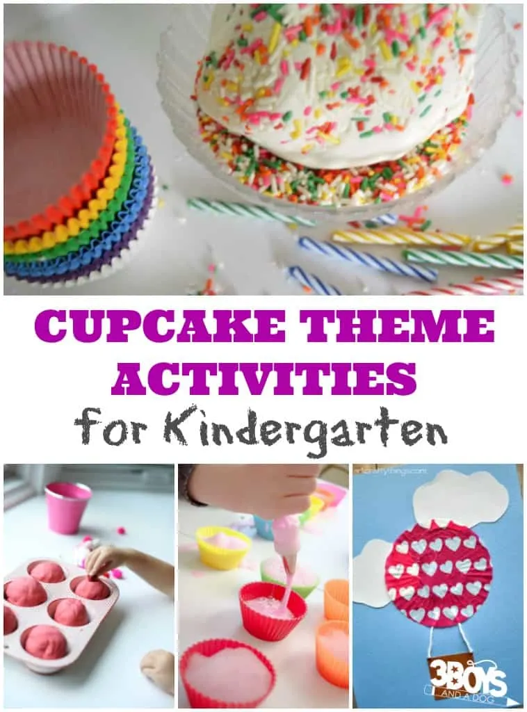 Cupcake Theme Activities for Kindergarten