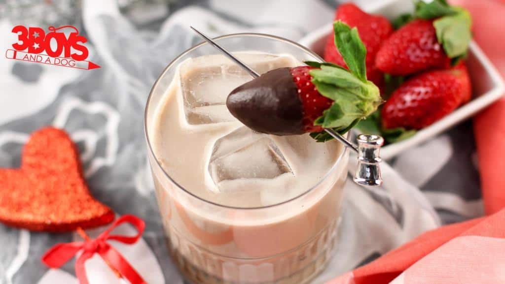 Chocolate Covered Strawberries Mocktail