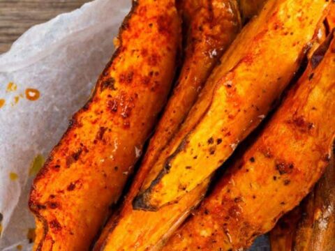 Oven Sweet Potato Steak Fries Recipe