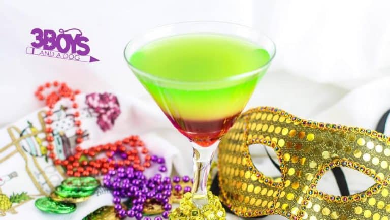 Rainbow Mardi Gras Mocktails for Kids