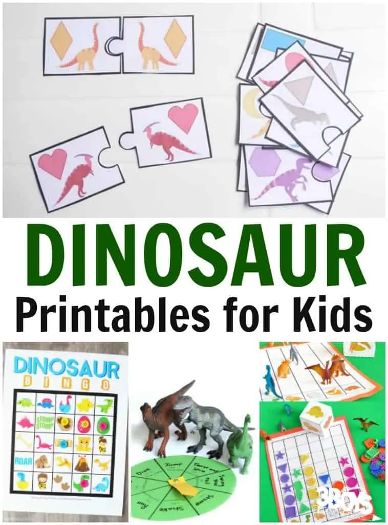 Dinosaur Printables for Kids