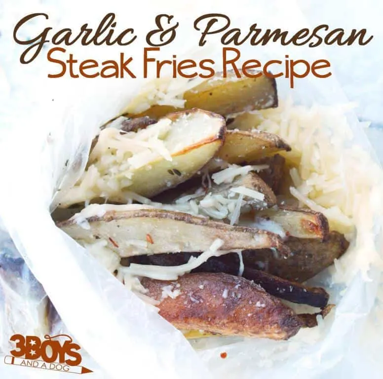 Garlic and Parmesan Oven Steak Fries