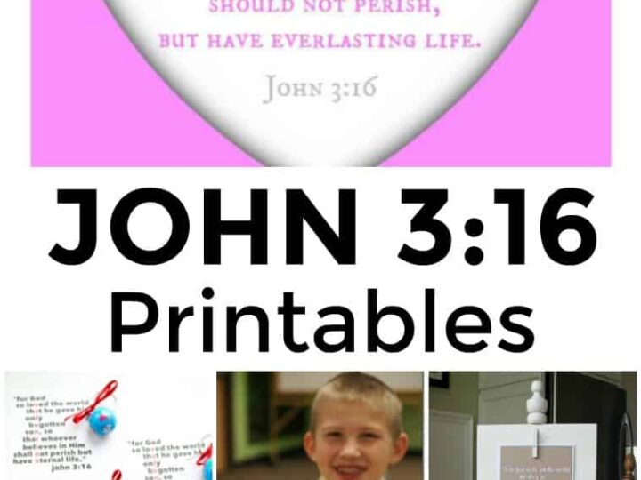 John 3:16 Printables