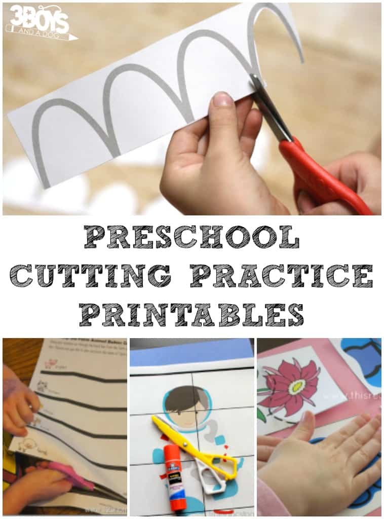 Preschool Cutting Practice Printables