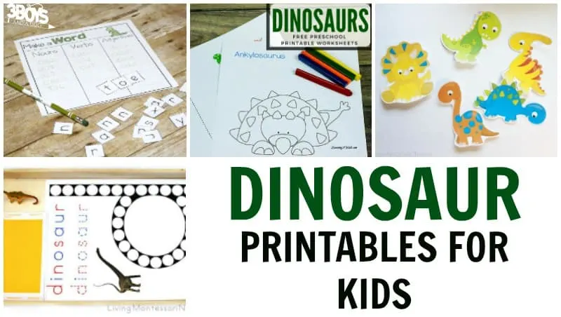 Printable Dinosaur Activities for Kids